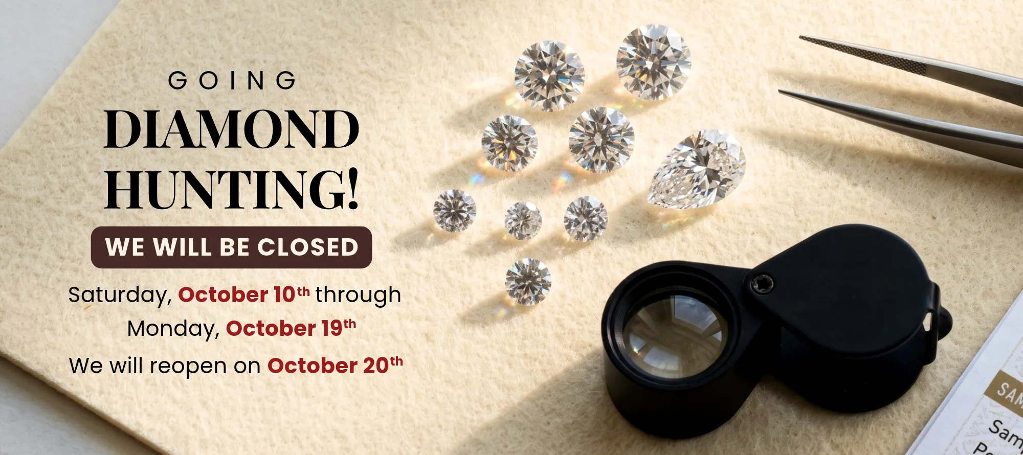 Going Diamond Hunting Jewelry Store Closure at Bowman Jewelers