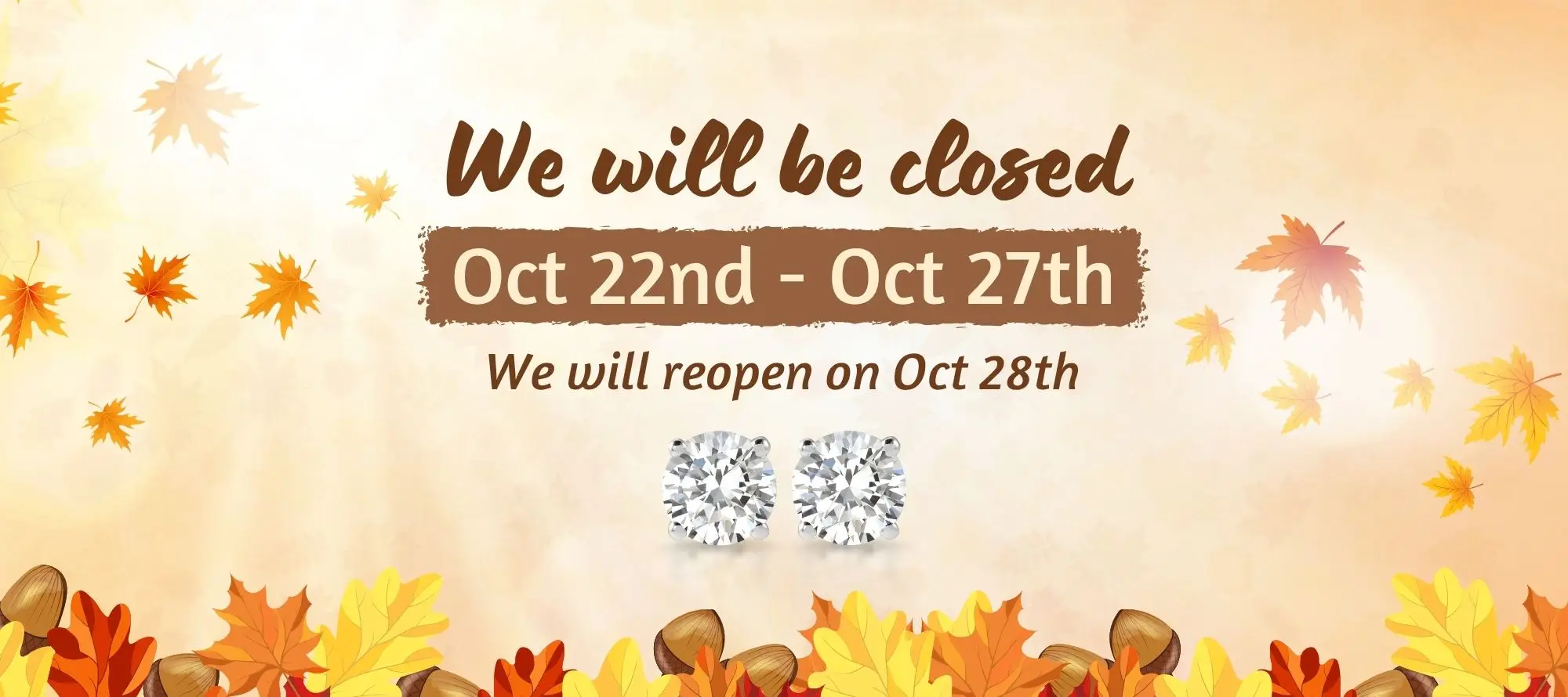 We Will Be Closed at Bowman Jewelers